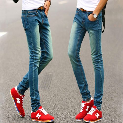 Jeans pour jeunesse pieds Slim en coton été - Ref 1464131