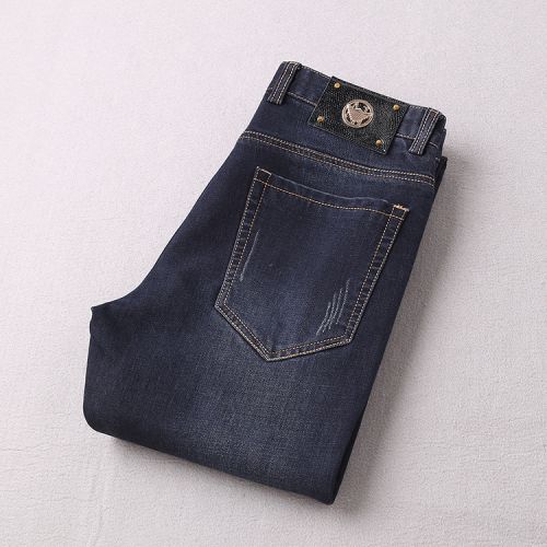 Jeans pour jeunesse coupe droite en coton automne - Ref 1464144