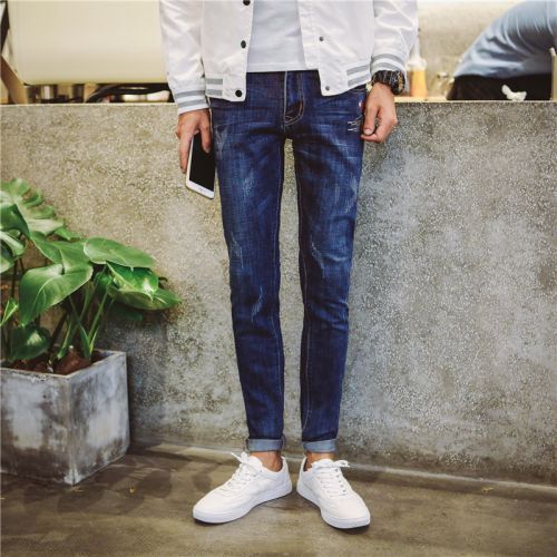 Jeans pour jeunesse pieds Slim JSWETR en coton Quatre saisons - Ref 1464162