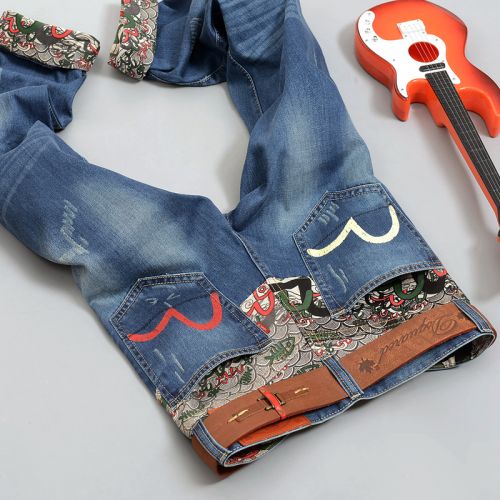 Jeans pour adolescent coupe droite en coton automne - Ref 1464172