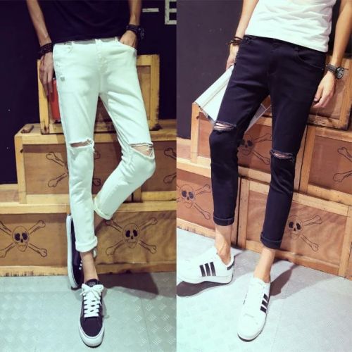 Jeans pour jeunesse pieds Slim été - Ref 1464214