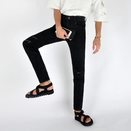 Jeans pour adolescent pieds Slim Quatre saisons - Ref 1464219