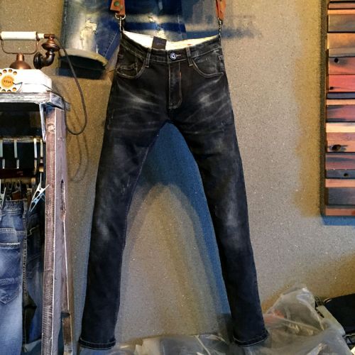 Jeans pour jeunesse pieds Slim en coton été - Ref 1464227