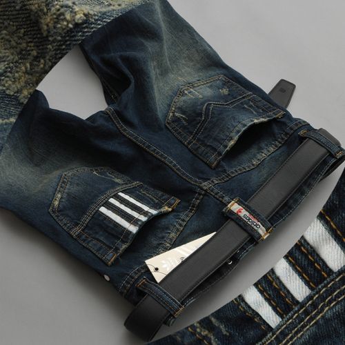 Jeans pour jeunesse coupe droite en coton automne - Ref 1464253