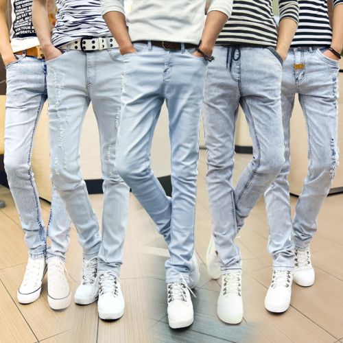 Jeans pieds Slim JOHNSONYUEDA en coton pour Quatre saisons - Ref 1464260