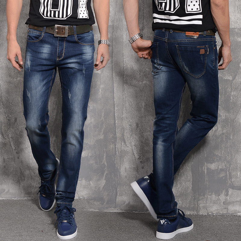 Jeans pour jeunesse pieds Slim JEANS en coton été - Ref 1464272