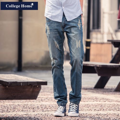 Jeans pour jeunesse pieds Slim COLLEGE HOME Quatre saisons - Ref 1464278
