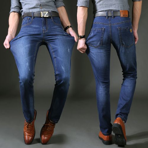 Jeans pour jeunesse coupe droite en coton automne - Ref 1464285