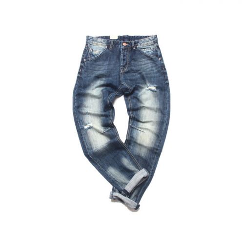 Jeans pour jeunesse pieds Slim en coton Quatre saisons - Ref 1464295
