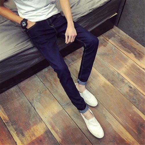 Jeans pour adolescent pieds Slim en coton automne - Ref 1464303