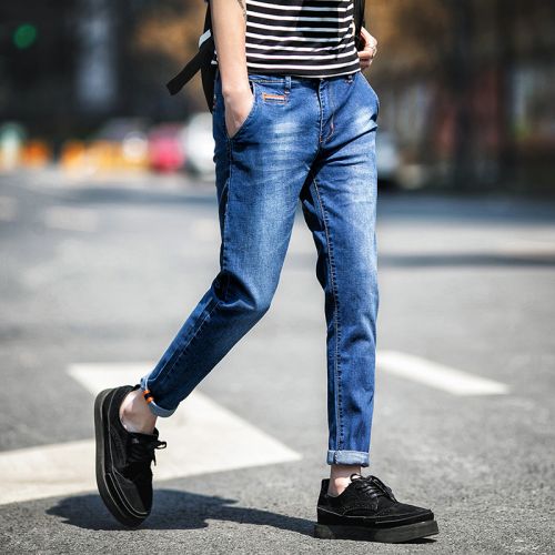 Jeans pour adolescent pieds Slim été - Ref 1464306