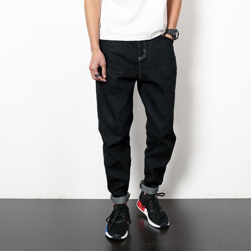 Jeans pour jeunesse coupe droite MEKADEN en coton printemps - Ref 1464309