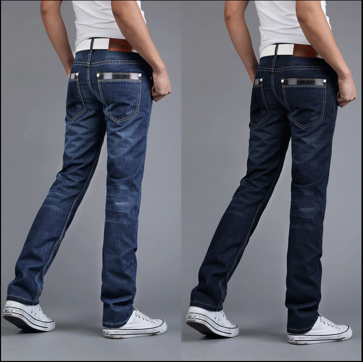 Jeans pour adolescent coupe droite JEANS en coton Quatre saisons - Ref 1464327