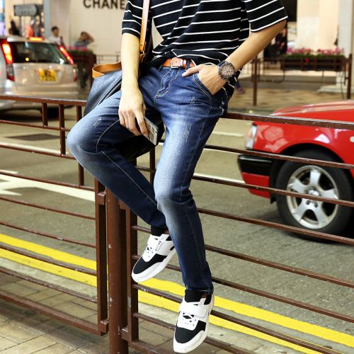 Jeans coupe droite JEANS en coton pour Quatre saisons - Ref 1464329