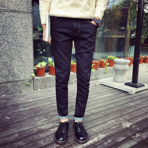 Jeans pour jeunesse pieds Slim en coton Quatre saisons - Ref 1464351