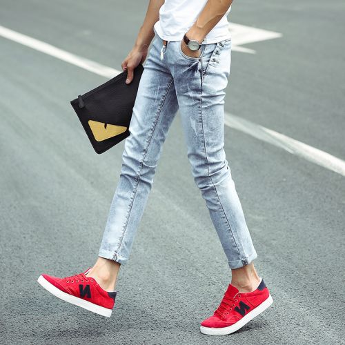 Jeans pour jeunesse pieds Slim JEANS en coton été - Ref 1464363