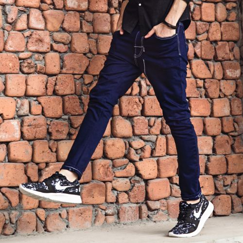 Jeans pour jeunesse pieds Slim PISELOON en coton Quatre saisons - Ref 1464367