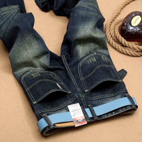 Jeans pour jeunesse coupe droite en coton été - Ref 1464415