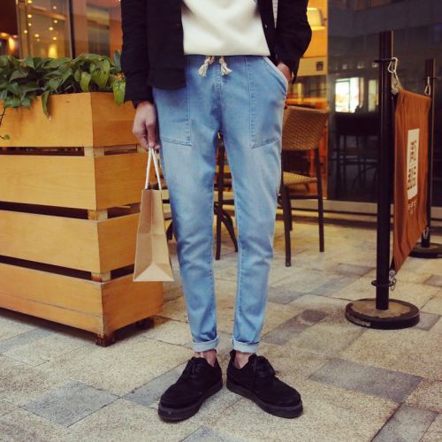 Jeans pour adolescent Sarouel en coton printemps - Ref 1464426