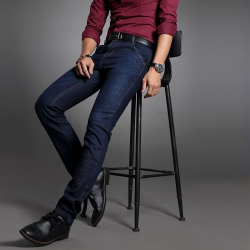Jeans pour adolescent pieds Slim JEANS en coton Quatre saisons - Ref 1464450