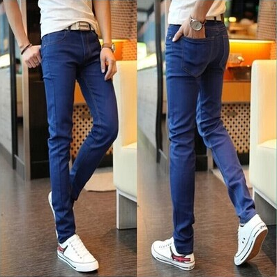Jeans pour adolescent pieds Slim en coton été - Ref 1464483