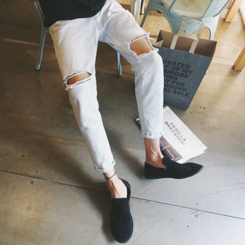 Jeans pour jeunesse coupe droite en coton Quatre saisons - Ref 1464488