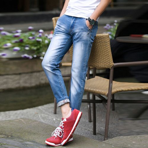Jeans pour adolescent pieds Slim été - Ref 1464517