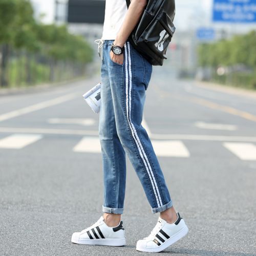 Jeans pour adolescent pieds Slim automne - Ref 1464522