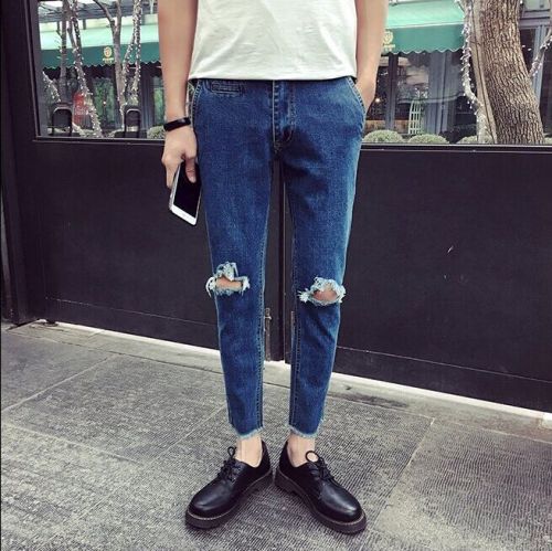 Jeans pieds Slim pour été - Ref 1464525