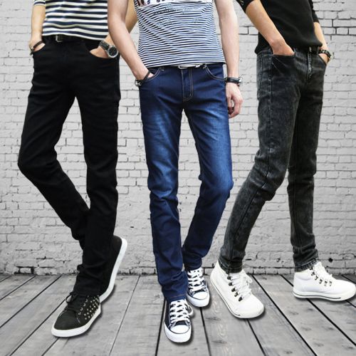 Jeans pour adolescent pieds Slim JEANS en coton hiver - Ref 1464550