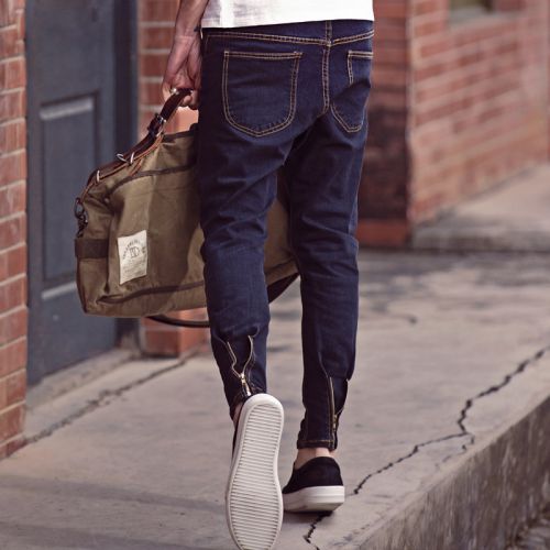 Jeans pour jeunesse pieds Slim PISELOON en coton Quatre saisons - Ref 1464564