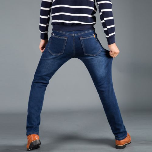 Jeans pour jeunesse coupe droite en coton hiver - Ref 1464573