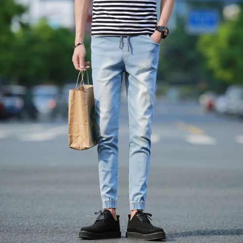 Jeans pour adolescent pieds Slim été - Ref 1464588