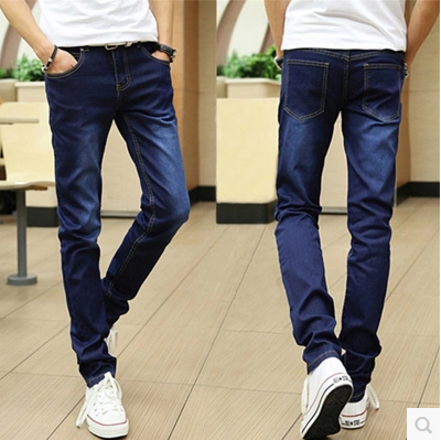 Jeans pour adolescent pieds Slim en CVC Quatre saisons - Ref 1464606