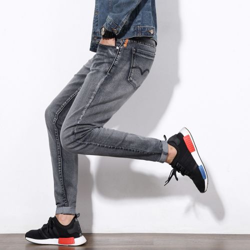 Jeans pour grands chantiers pieds Slim en coton automne - Ref 1464641