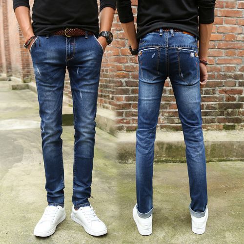 Jeans pour adolescent pieds Slim JEANS en coton - Ref 1464650