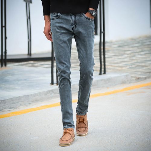 Jeans pour jeunesse pieds Slim en coton automne - Ref 1464672