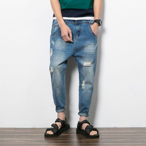 Jeans pour jeunesse Sarouel en coton Quatre saisons - Ref 1464691