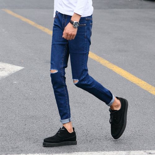 Jeans pour jeunesse pieds Slim automne - Ref 1464696