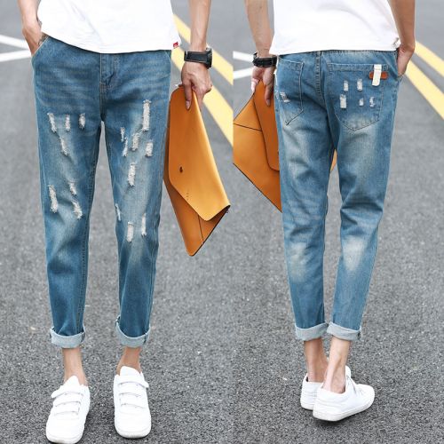 Jeans pour adolescent pieds Slim été - Ref 1464707