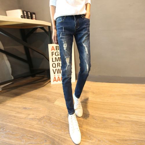 Jeans pour adolescent pieds Slim automne - Ref 1464708
