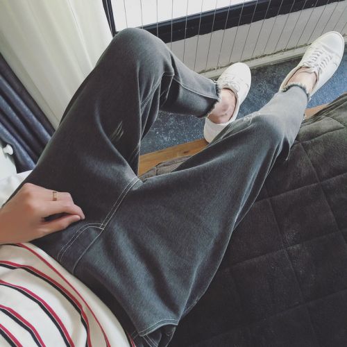 Jeans pour adolescent pieds Slim en coton Quatre saisons - Ref 1464713