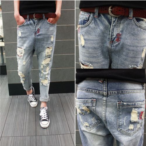 Jeans pour jeunesse Sarouel en coton été - Ref 1464724