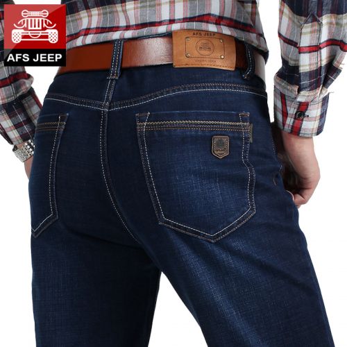 Jeans pour jeunesse coupe droite AFS JEEP en coton automne - Ref 1464767