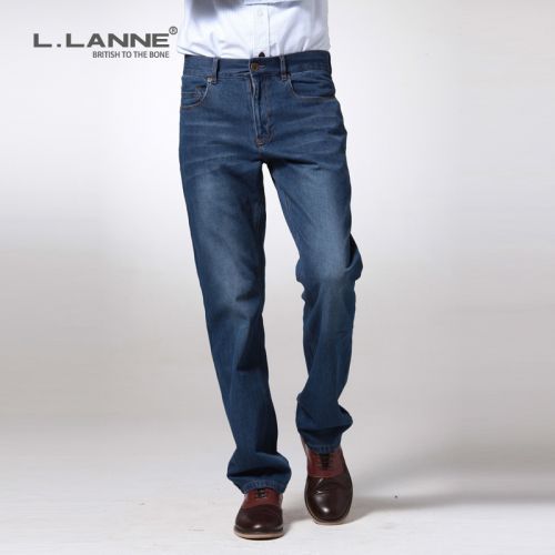 Jeans pour jeunesse coupe droite LLANNE en coton printemps - Ref 1464774