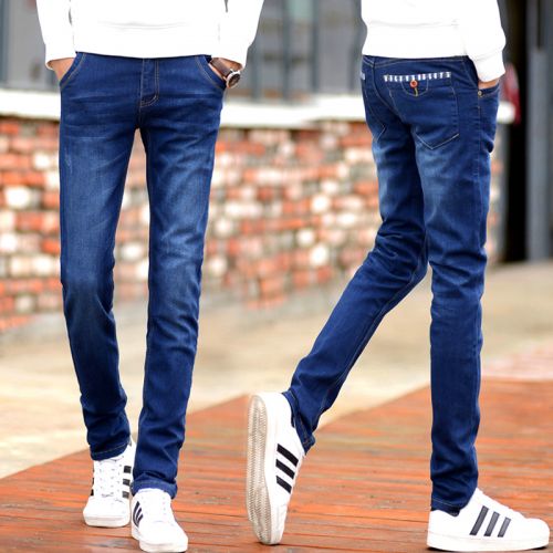 Jeans pour adolescent pieds Slim KEIDENLION en coton automne - Ref 1464830