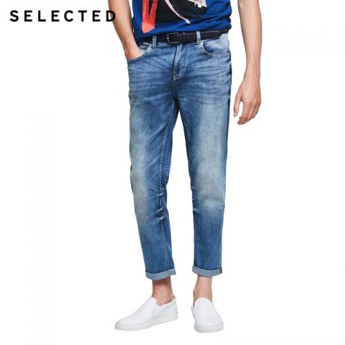 Jeans pour jeunesse droite SELECTED coton Quatre saisons - Ref 1464831
