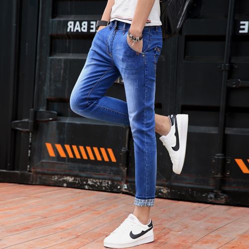 Jeans pour adolescent pieds Slim KEIDENLION en coton été - Ref 1464841