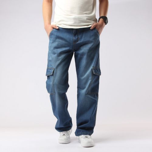 Jeans pour jeunesse droite YZGF coton Quatre saisons - Ref 1464901