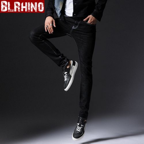 Jeans pour adolescent pieds Slim Coton fibre élastique de polyuréthane spandex Quatre saisons - Ref 1464908